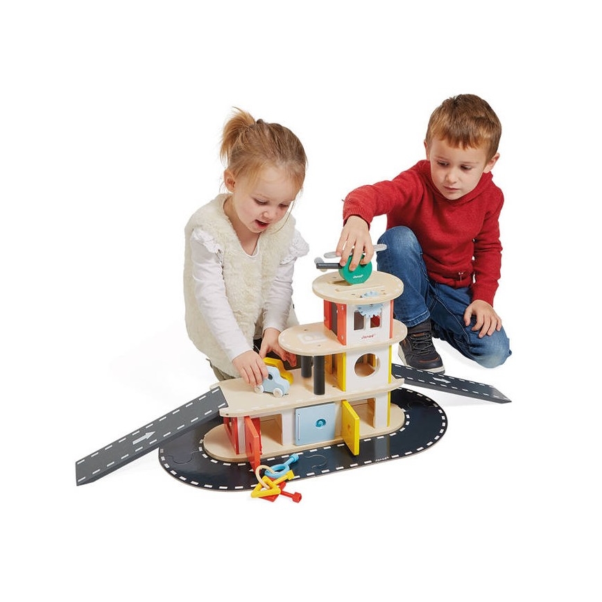 Janod - Houten garage BOLID