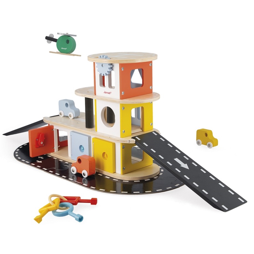 Janod - Houten garage BOLID