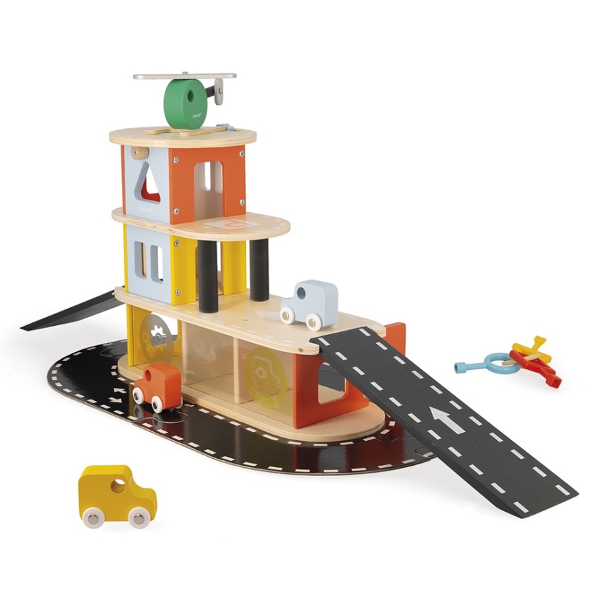 Janod - Houten garage BOLID