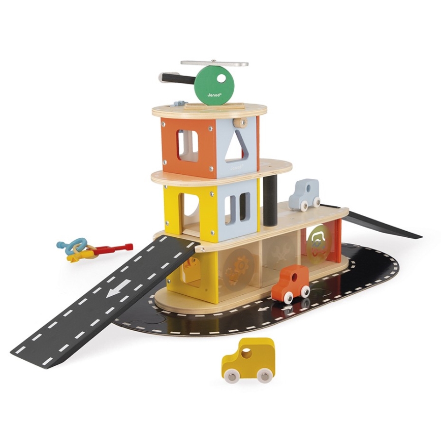 Janod - Houten garage BOLID