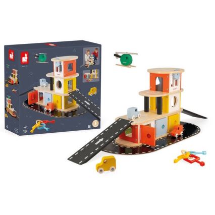 Janod - Houten garage BOLID