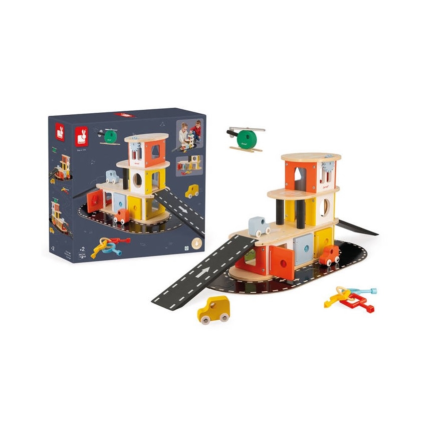 Janod - Houten garage BOLID