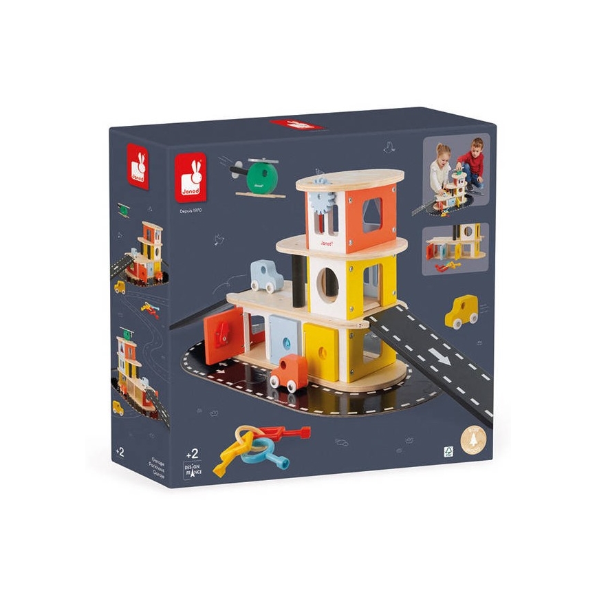 Janod - Houten garage BOLID