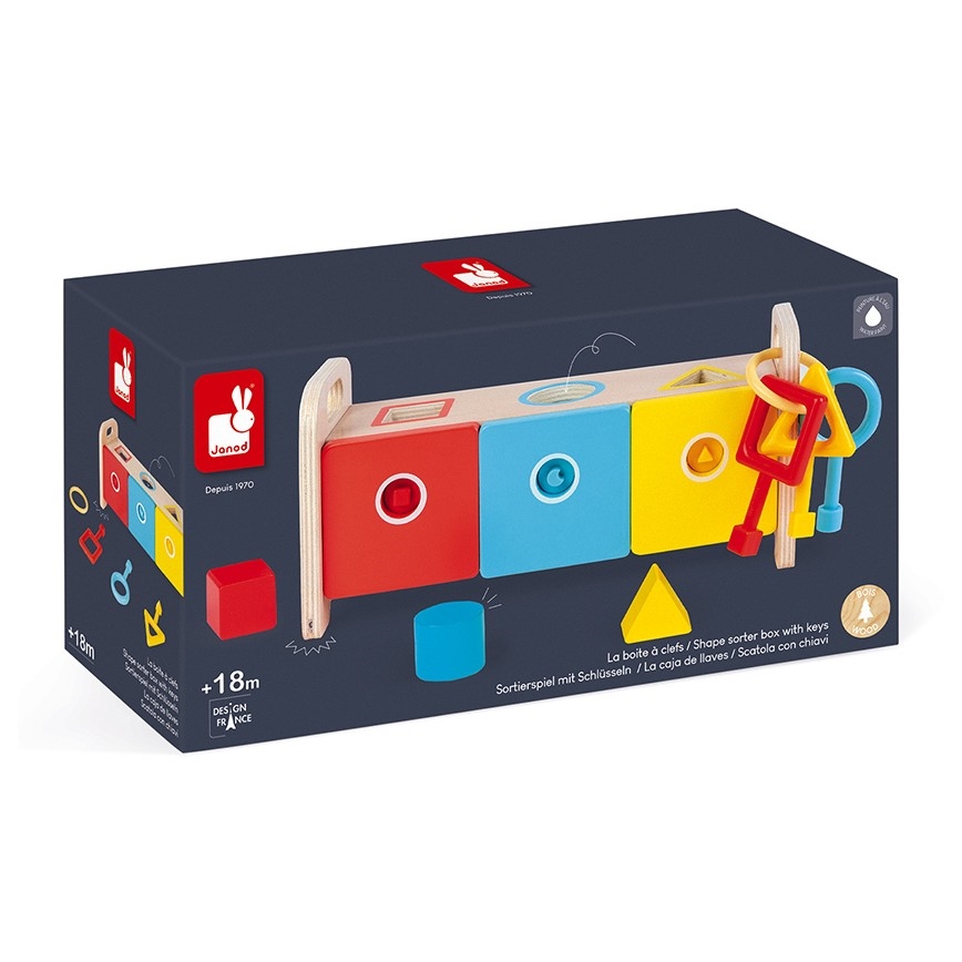Janod - Houten interactief speelgoed MONTESSORI 10 st