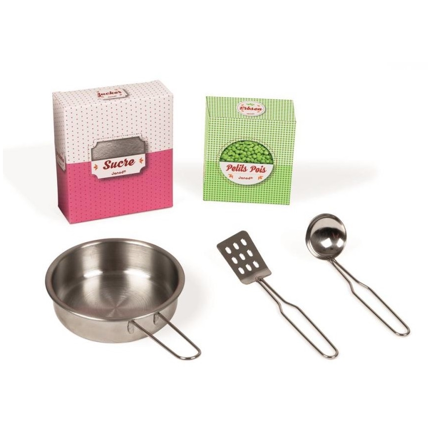 Janod - Houten keuken MACARON roze