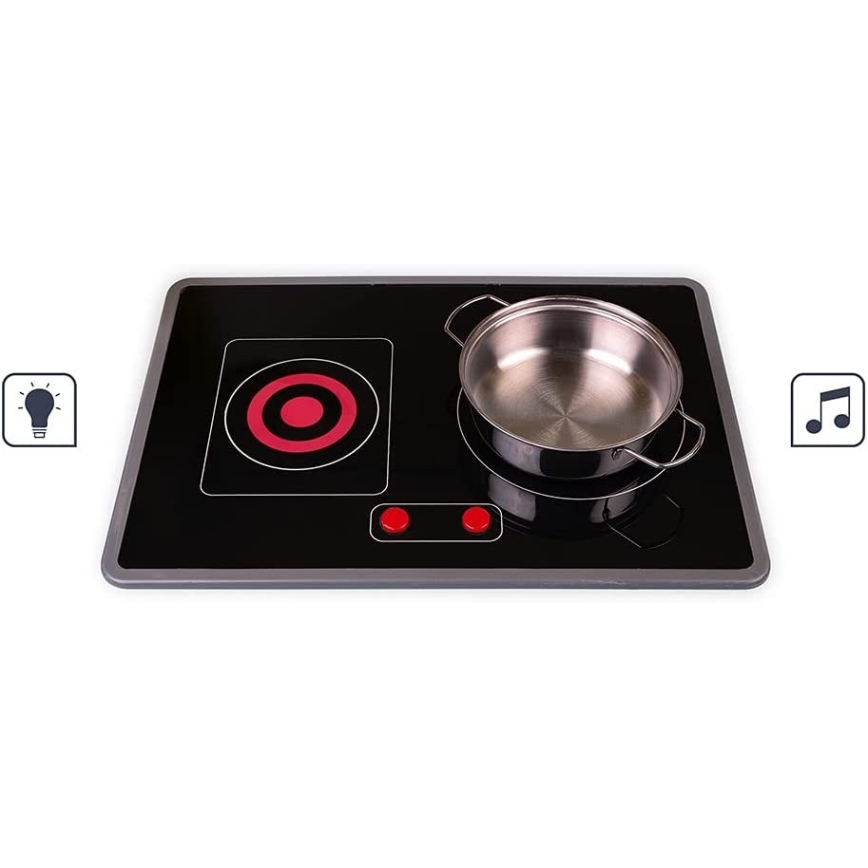 Janod - Houten keuken met LED kookplaat MOZAIC 2xLR6