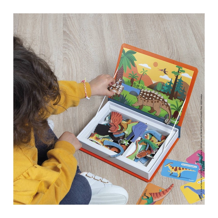 Janod - Kit interactif magnétique MAGNETIBOOK dinosaures