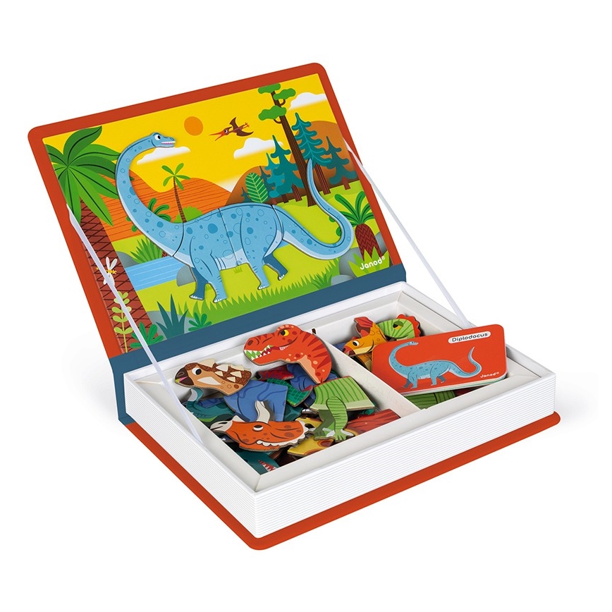 Janod - Kit interactif magnétique MAGNETIBOOK dinosaures