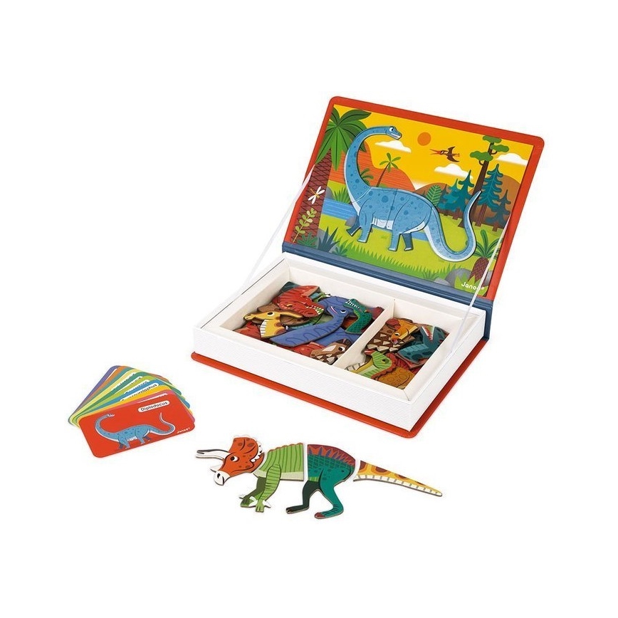 Janod - Kit interactif magnétique MAGNETIBOOK dinosaures