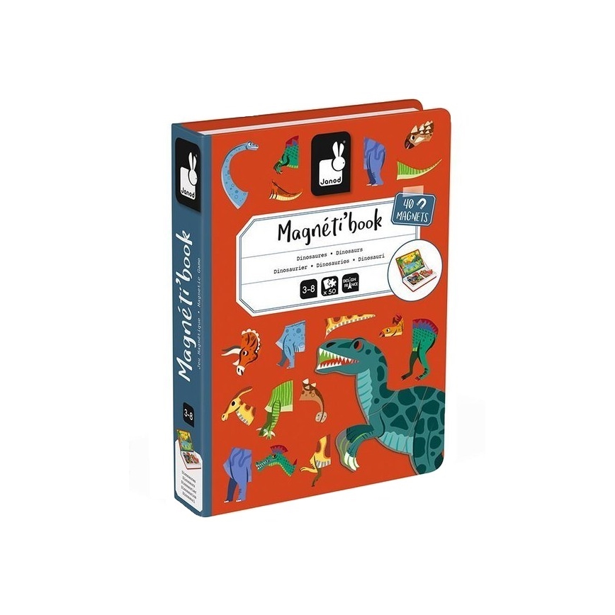 Janod - Kit interactif magnétique MAGNETIBOOK dinosaures