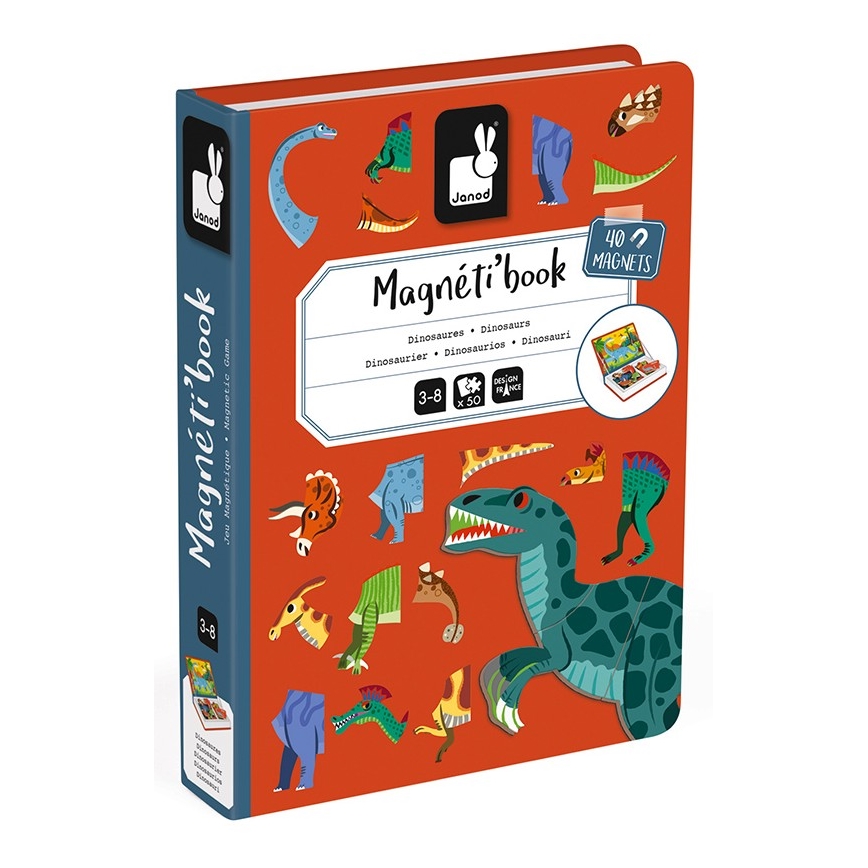Janod - Kit interactif magnétique MAGNETIBOOK dinosaures