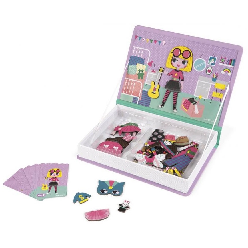 Janod - Kit interactif magnétique MAGNETIBOOK fille