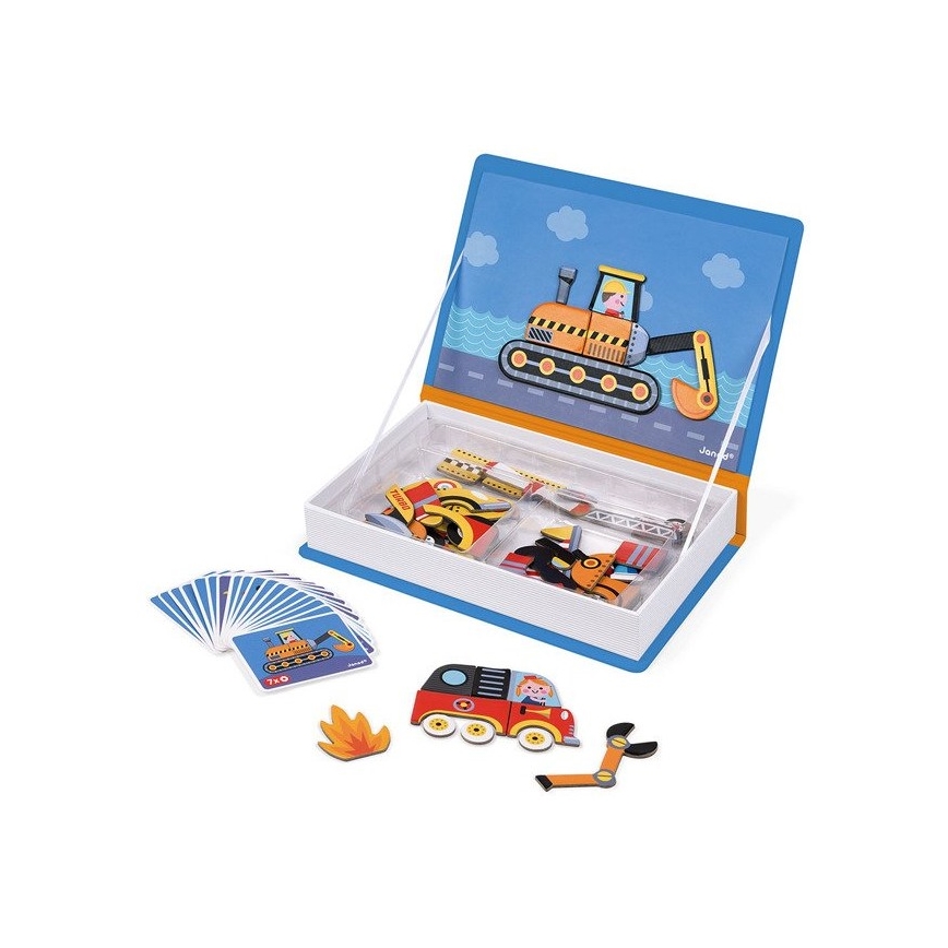 Janod - Kit interactif magnétique MAGNETIBOOK moyens de transport