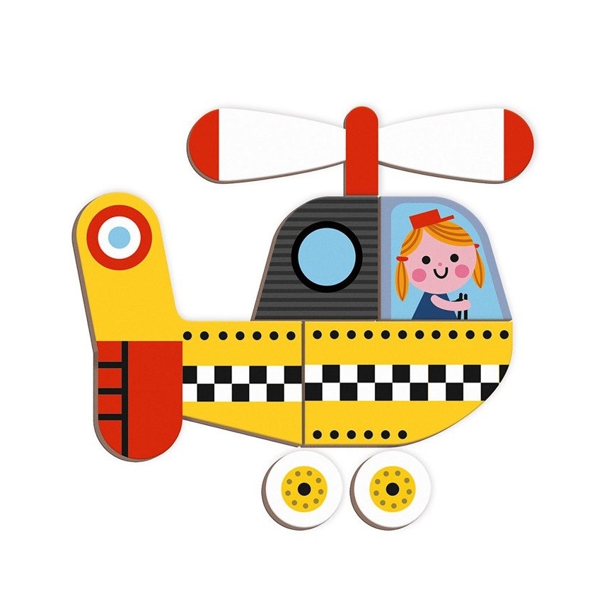 Janod - Kit interactif magnétique MAGNETIBOOK moyens de transport