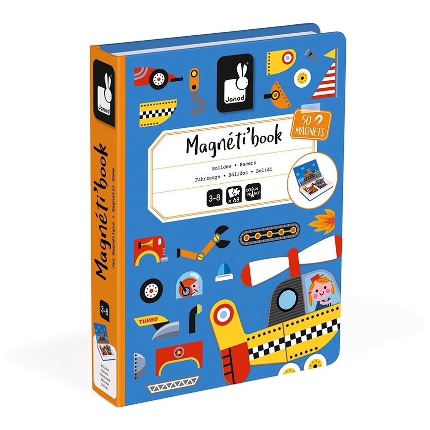 Janod - Kit interactif magnétique MAGNETIBOOK moyens de transport
