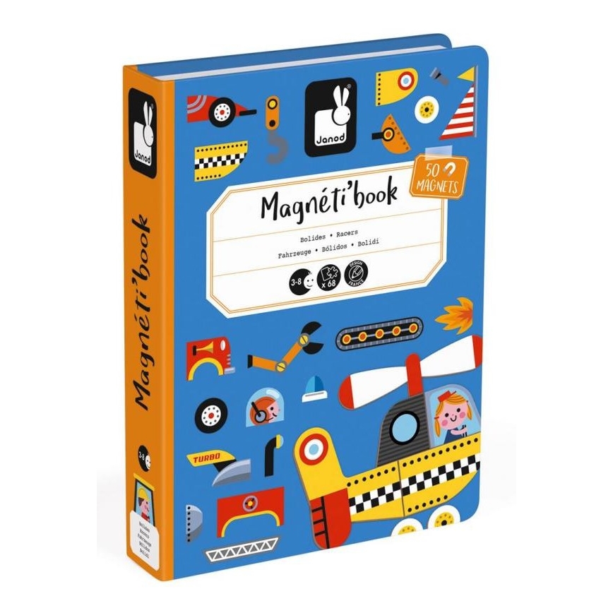Janod - Kit interactif magnétique MAGNETIBOOK moyens de transport