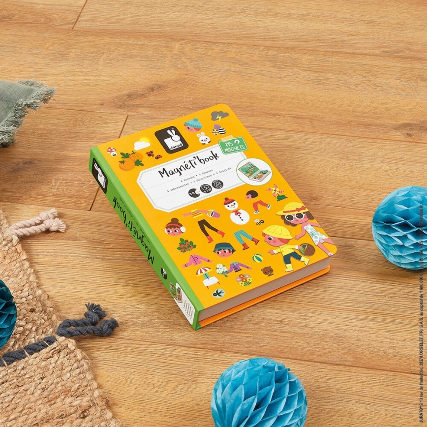Janod - Kit interactif magnétique MAGNETIBOOK saisons de l'année