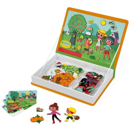 Janod - Kit interactif magnétique MAGNETIBOOK saisons de l'année