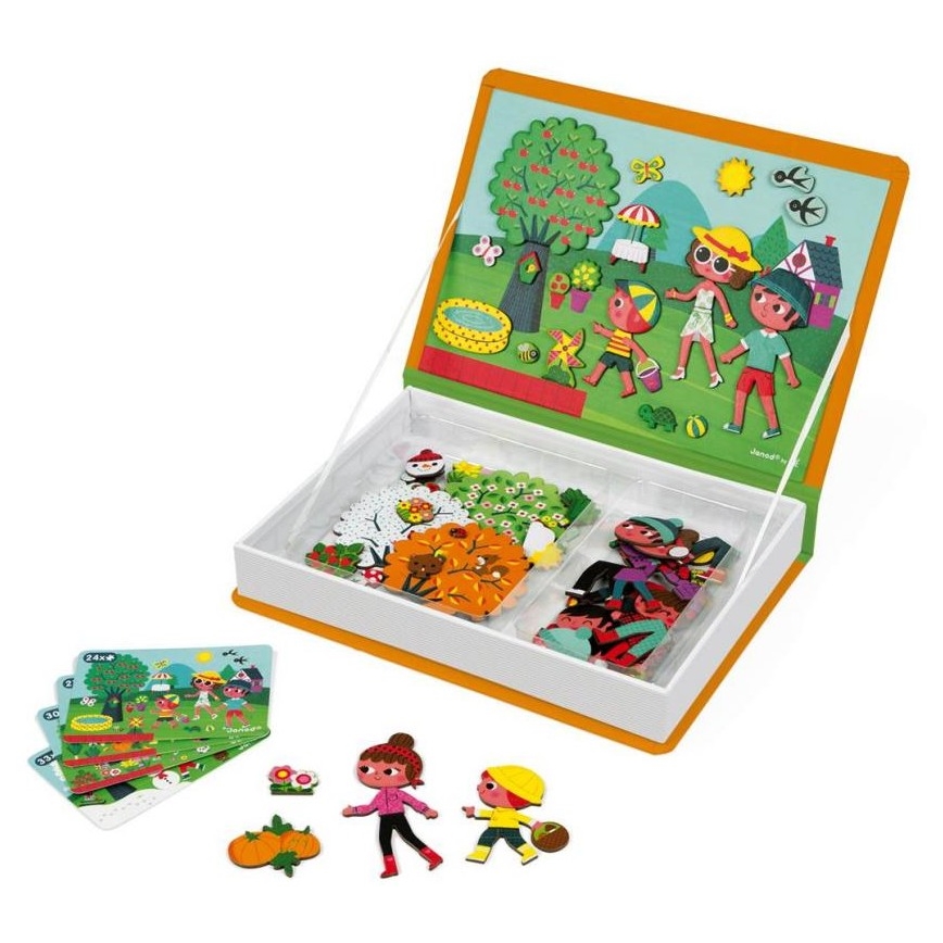 Janod - Kit interactif magnétique MAGNETIBOOK saisons de l'année