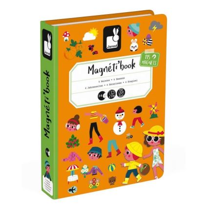 Janod - Kit interactif magnétique MAGNETIBOOK saisons de l'année