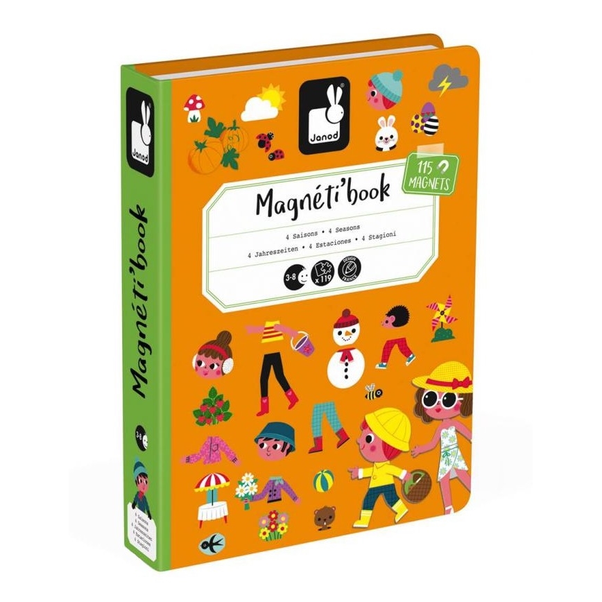 Janod - Kit interactif magnétique MAGNETIBOOK saisons de l'année