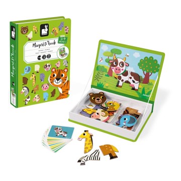 Janod - Kit magnétique interactif MAGNETIBOOK animaux