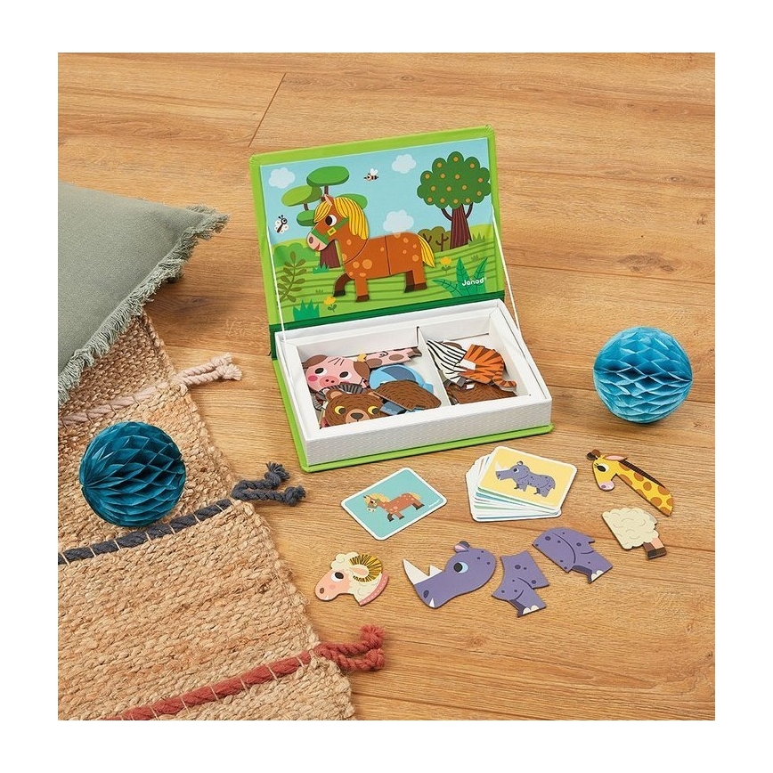 Janod - Kit magnétique interactif MAGNETIBOOK animaux