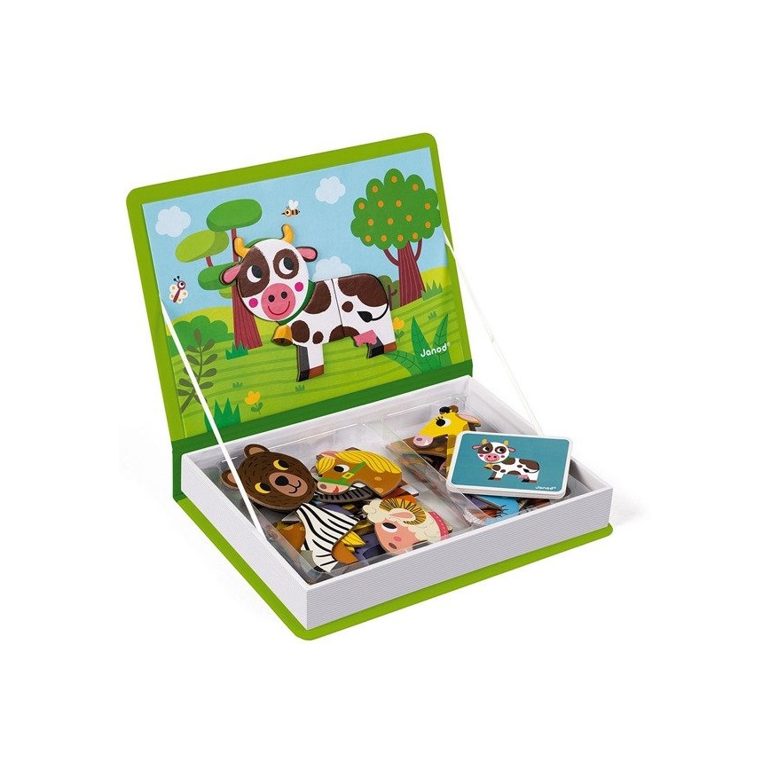 Janod - Kit magnétique interactif MAGNETIBOOK animaux