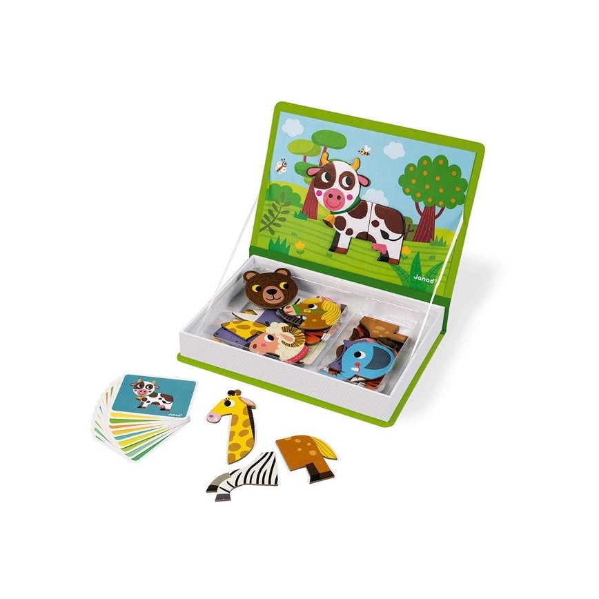Janod - Kit magnétique interactif MAGNETIBOOK animaux