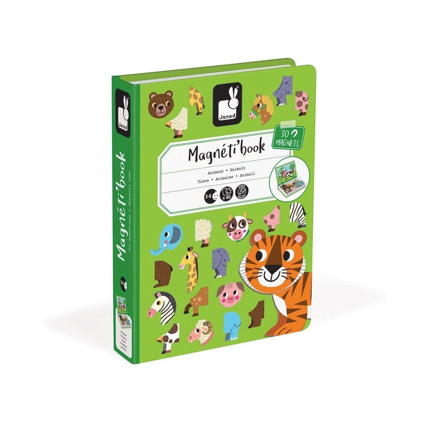 Janod - Kit magnétique interactif MAGNETIBOOK animaux