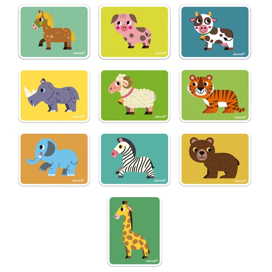 Janod - Kit magnétique interactif MAGNETIBOOK animaux
