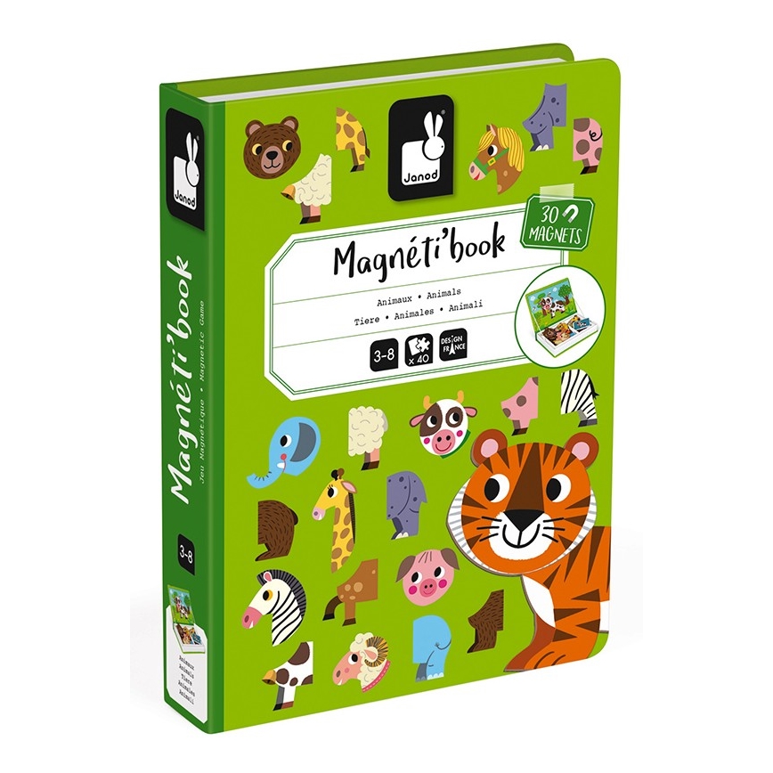 Janod - Kit magnétique interactif MAGNETIBOOK animaux