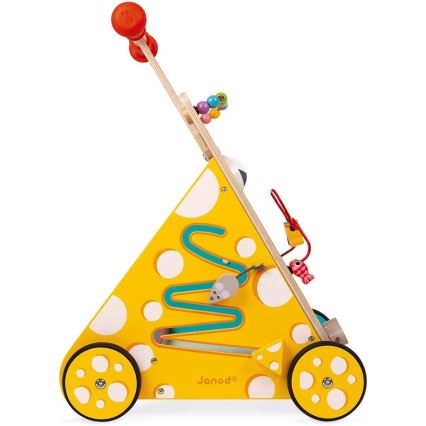 Janod - Loopwagentje met activiteiten cat