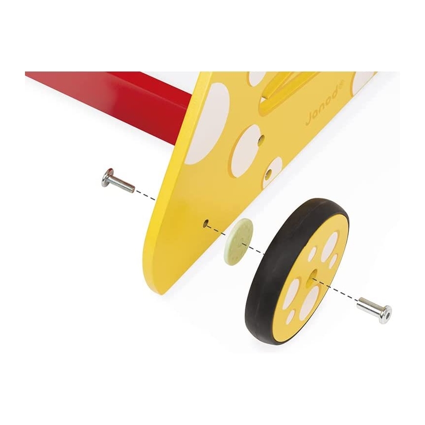 Janod - Loopwagentje met activiteiten cat