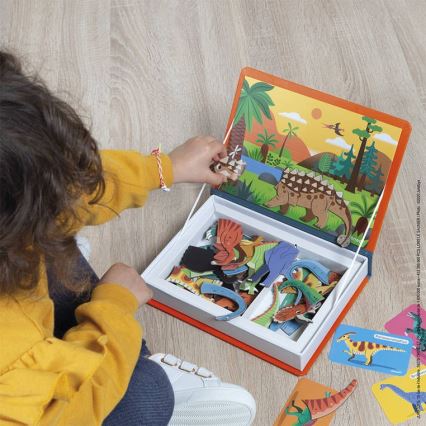 Janod - Magnetische interactieve set MAGNETIBOOK dinosaurussen