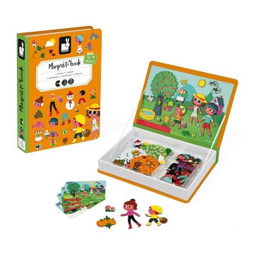 Janod - Magnetische interactieve set MAGNETIBOOK seizoenen