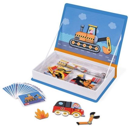 Janod - Magnetische interactieve set MAGNETIBOOK transportmiddelen