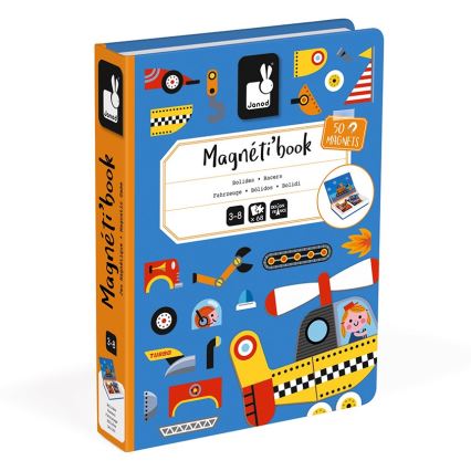 Janod - Magnetische interactieve set MAGNETIBOOK transportmiddelen