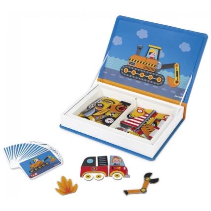 Janod - Magnetische interactieve set MAGNETIBOOK transportmiddelen