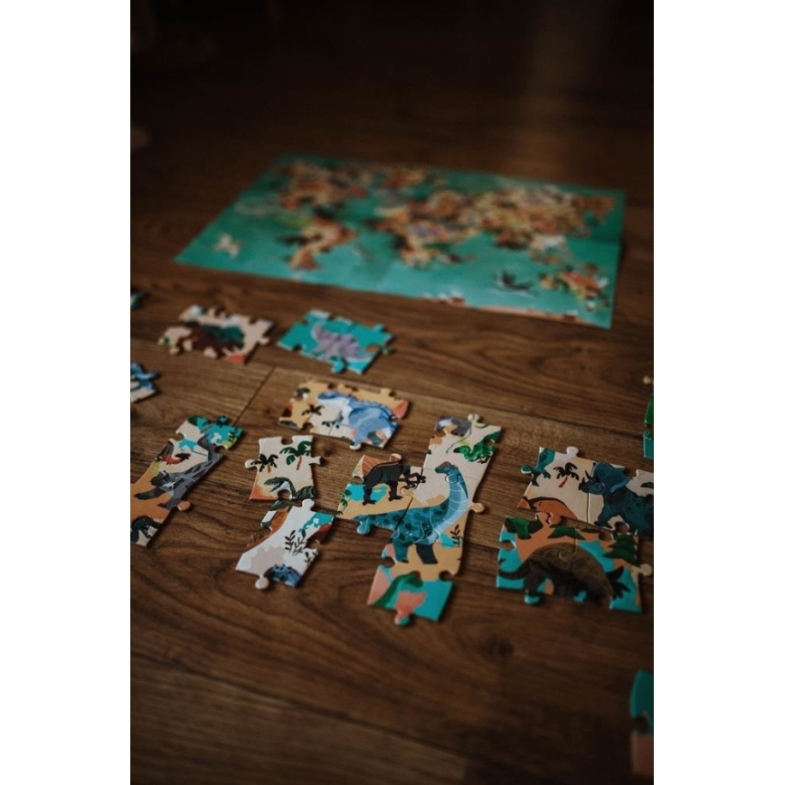 Janod - Puzzle éducatif pour enfant 200 pcs dinosaures