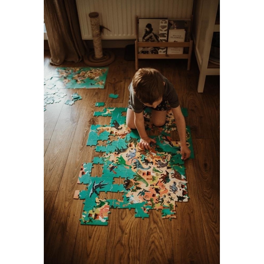 Janod - Puzzle éducatif pour enfant 200 pcs dinosaures