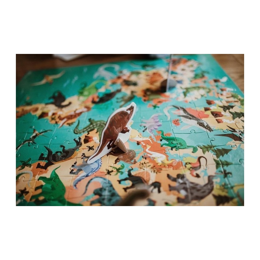 Janod - Puzzle éducatif pour enfant 200 pcs dinosaures