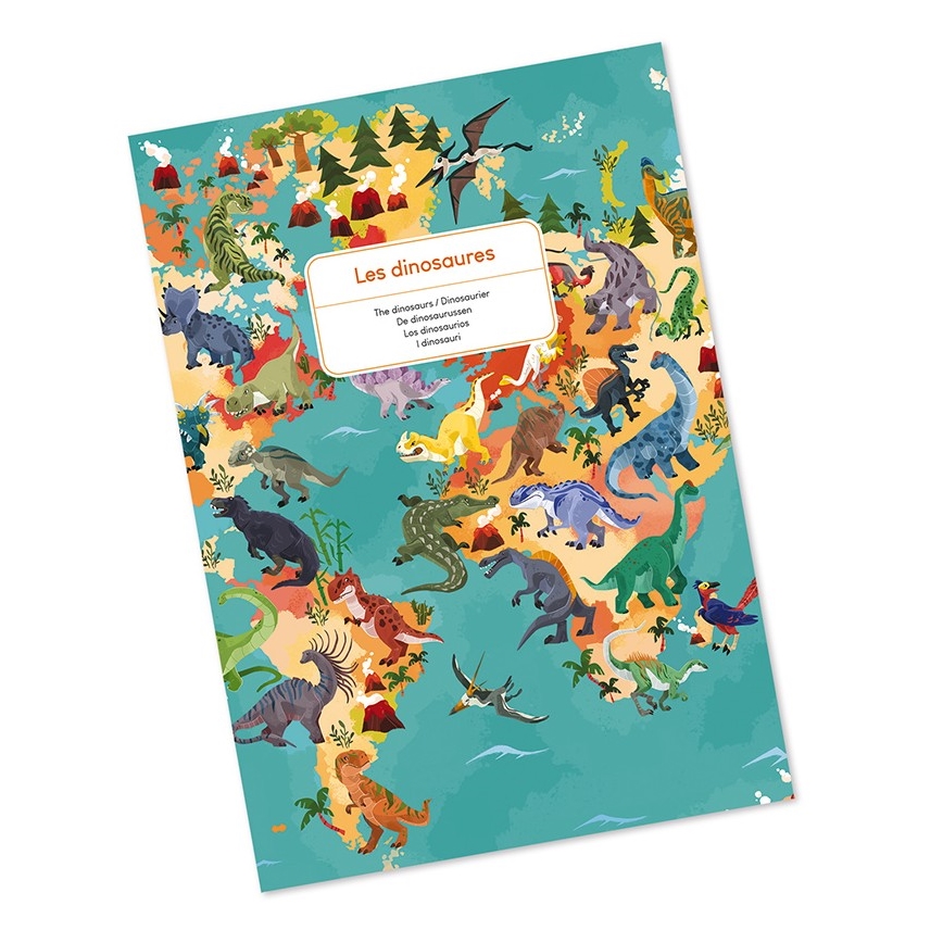 Janod - Puzzle éducatif pour enfant 200 pcs dinosaures