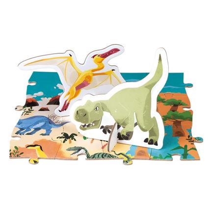 Janod - Puzzle éducatif pour enfant 200 pcs dinosaures