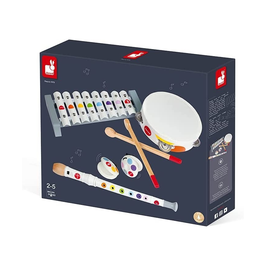 Janod - Set muziekinstrumenten CONFETTI