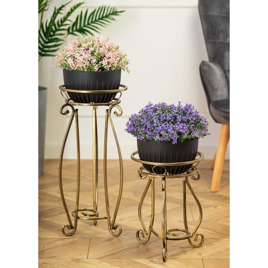 Jardinière 62x28 cm doré