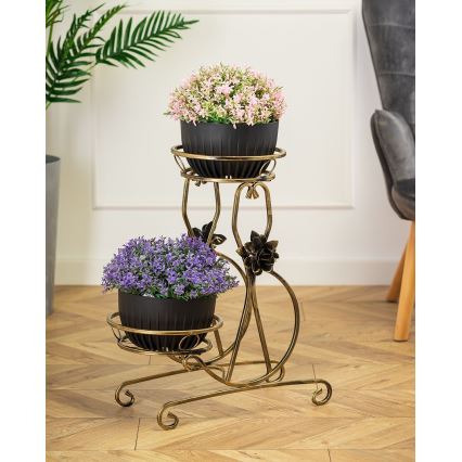 Jardinière 64x54 cm doré