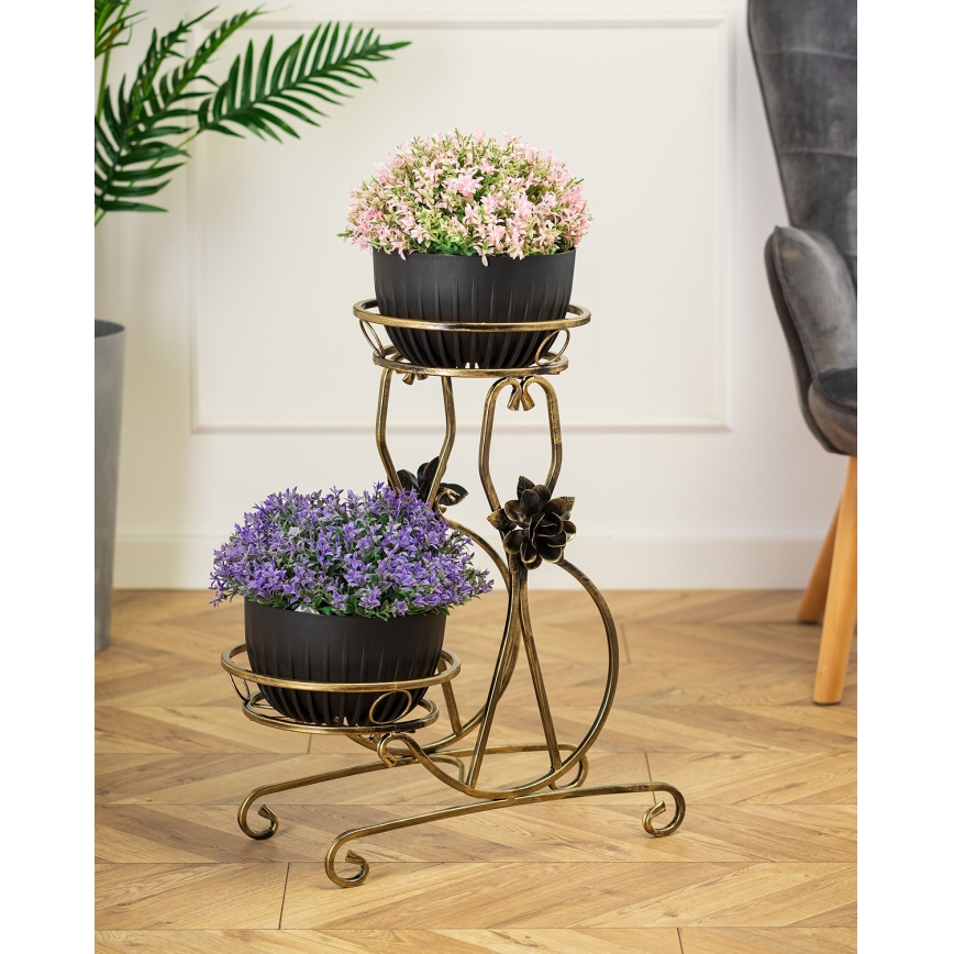 Jardinière 64x54 cm doré