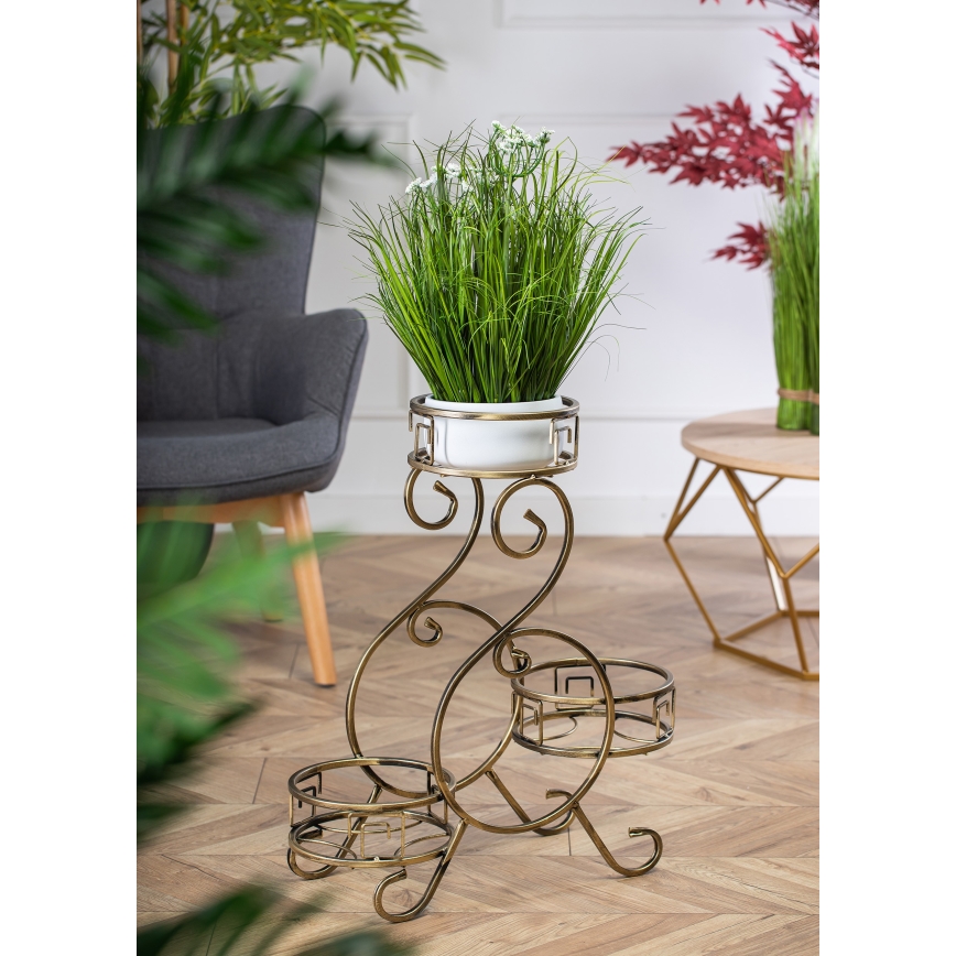 Jardinière 64x60 cm doré