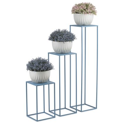 Jardinière 70x24 cm bleu